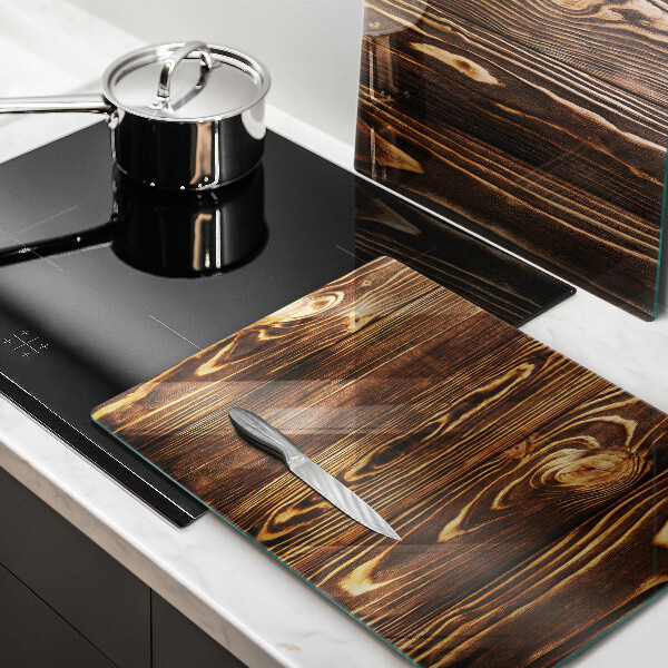 De vidrio templado Textura de madera