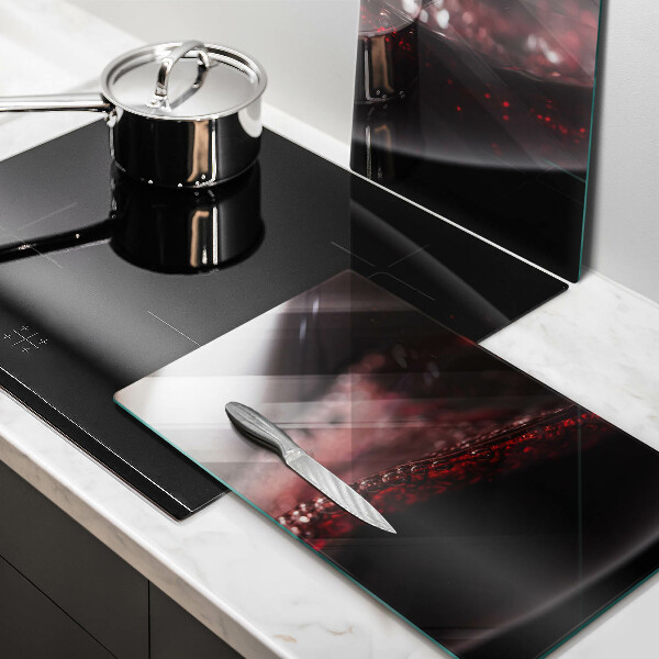 De vidrio templado Vino tinto en una copa