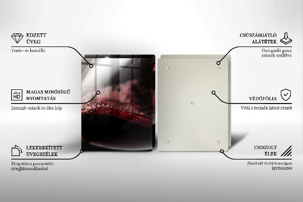 De vidrio templado Vino tinto en una copa