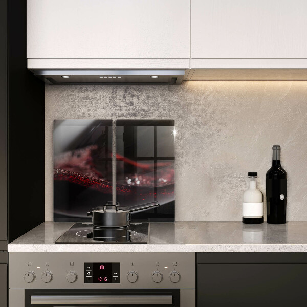 De vidrio templado Vino tinto en una copa