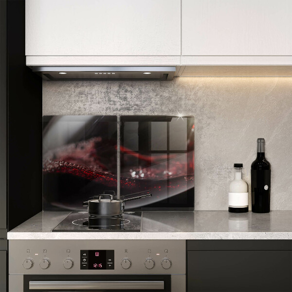 De vidrio templado Vino tinto en una copa