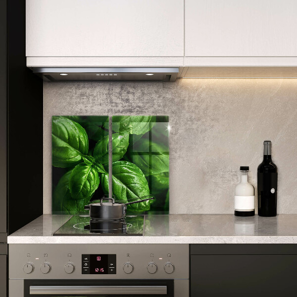 De vidrio templado Hojas de albahaca