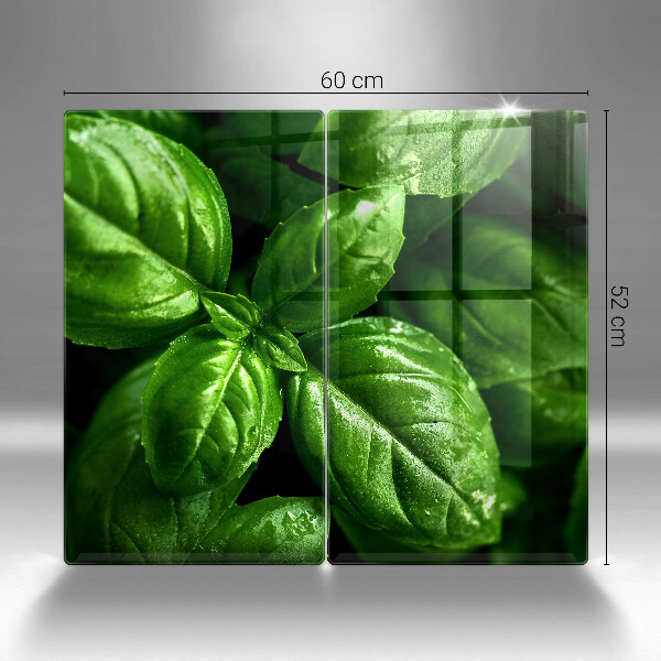 De vidrio templado Hojas de albahaca