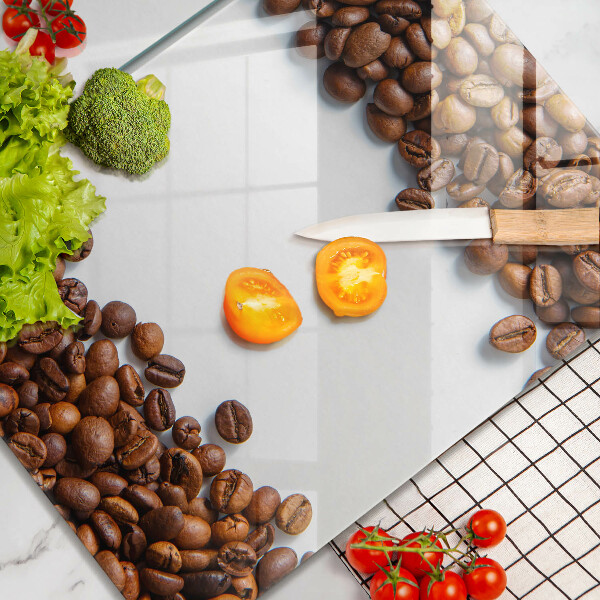 De vidrio templado Granos de café