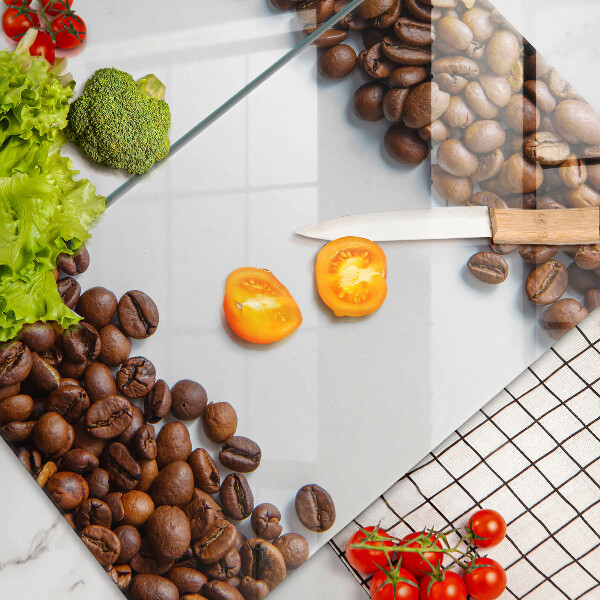 De vidrio templado Granos de café