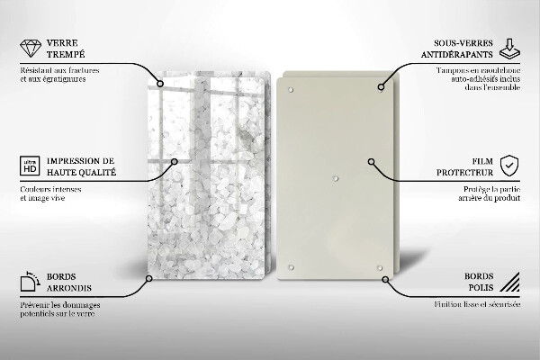 De vidrio templado Cristales de sal