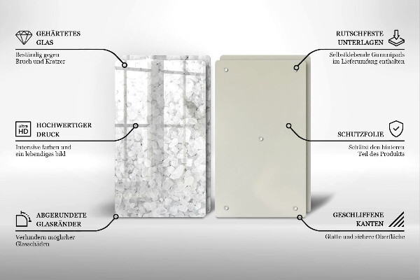 De vidrio templado Cristales de sal