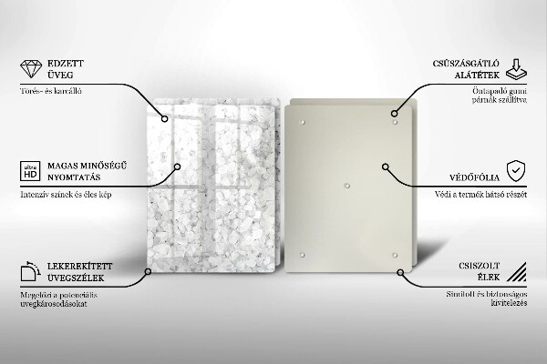 De vidrio templado Cristales de sal