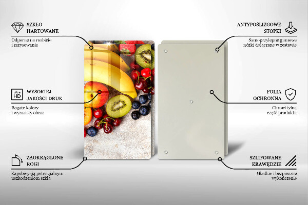 De vidrio templado Frutas navideñas