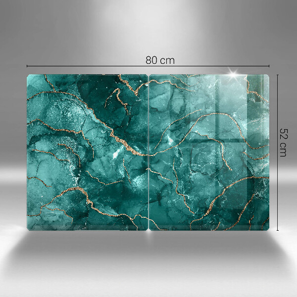 De vidrio templado Mármol azul