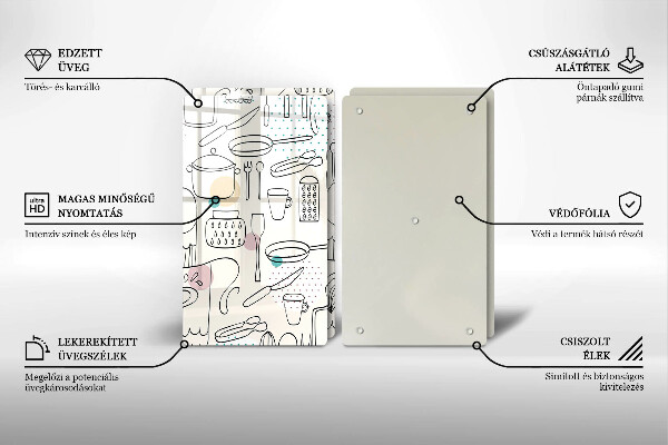 De vidrio templado Accesorios de cocina