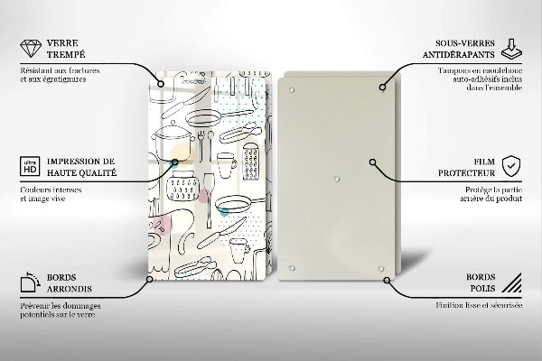 De vidrio templado Accesorios de cocina