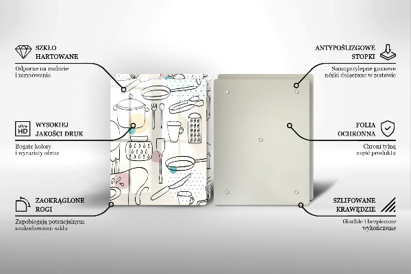 De vidrio templado Accesorios de cocina