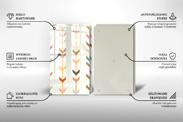 De vidrio templado Elementos geométricos