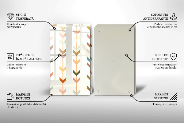 De vidrio templado Elementos geométricos