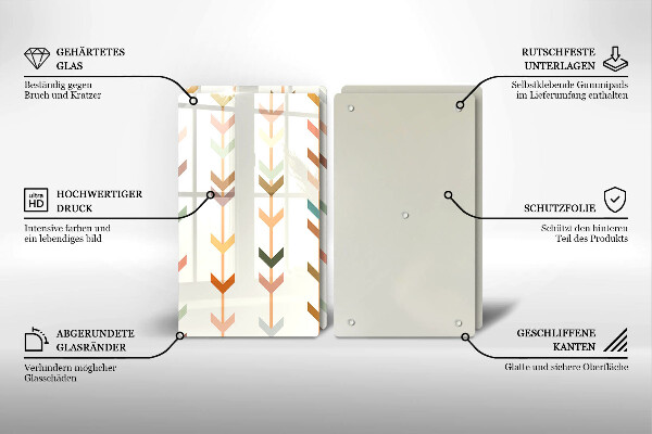 De vidrio templado Elementos geométricos