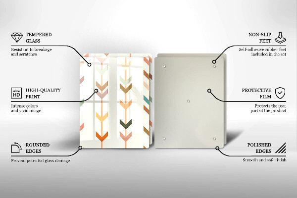 De vidrio templado Elementos geométricos