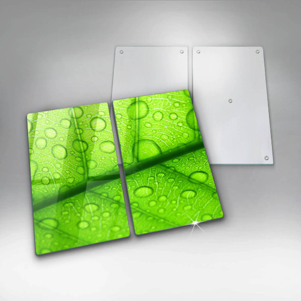 De vidrio templado Primer plano de una hoja