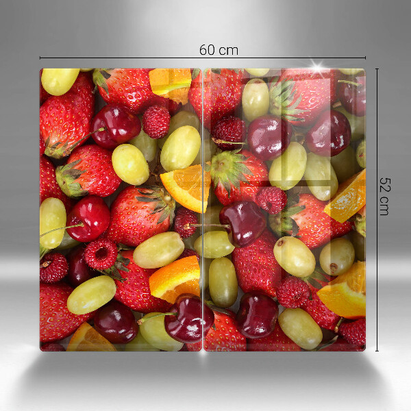 De vidrio templado Frutas de verano