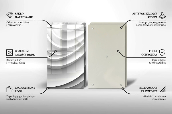 De vidrio templado Líneas geométricas