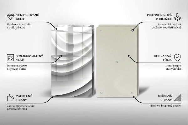 De vidrio templado Líneas geométricas