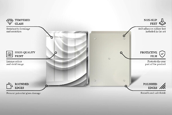 De vidrio templado Líneas geométricas