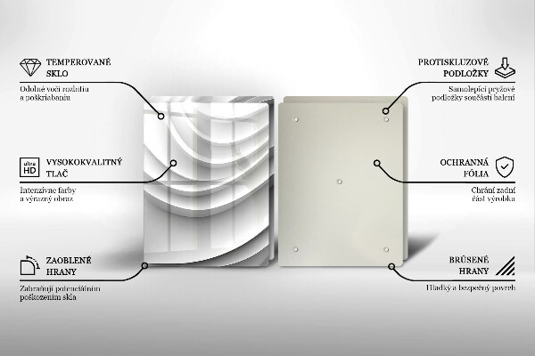 De vidrio templado Líneas geométricas