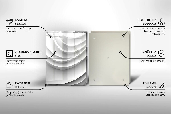 De vidrio templado Líneas geométricas