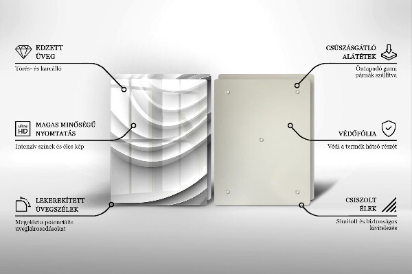 De vidrio templado Líneas geométricas