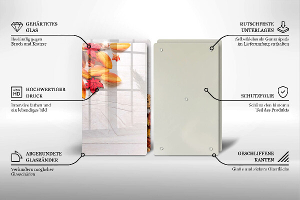 De vidrio templado Hojas de otoño