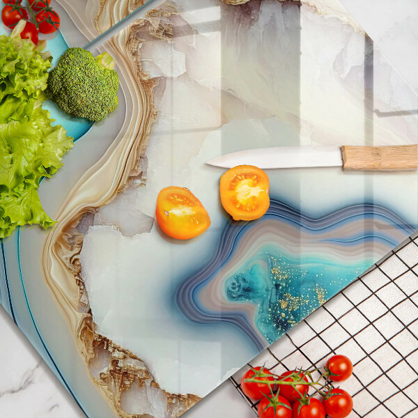 De vidrio templado Mármol multicolor