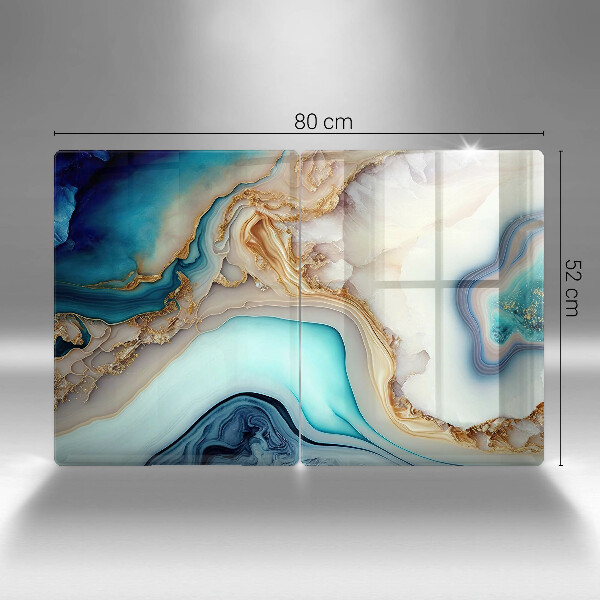 De vidrio templado Mármol multicolor