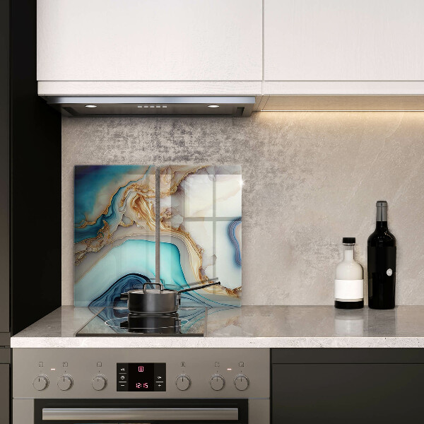 De vidrio templado Mármol multicolor