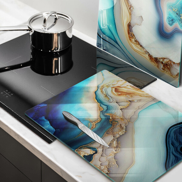 De vidrio templado Mármol multicolor