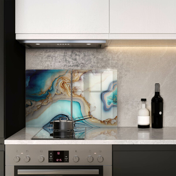 De vidrio templado Mármol multicolor