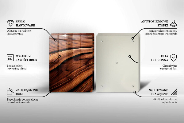 De vidrio templado Estructura de madera