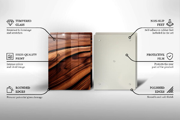 De vidrio templado Estructura de madera