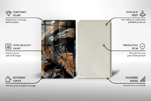 De vidrio templado Patrón abstracto