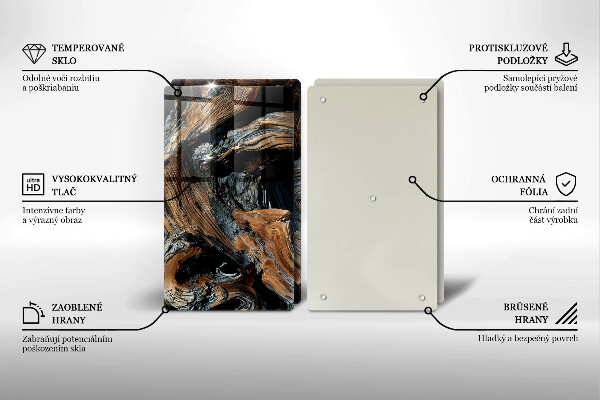 De vidrio templado Patrón abstracto