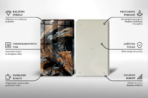 De vidrio templado Patrón abstracto