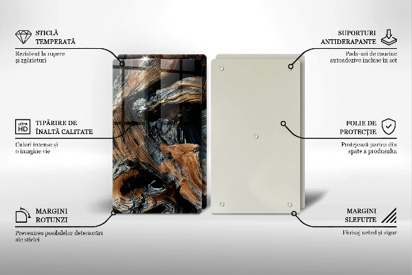 De vidrio templado Patrón abstracto