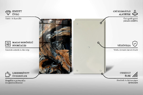 De vidrio templado Patrón abstracto