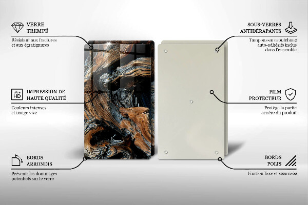 De vidrio templado Patrón abstracto