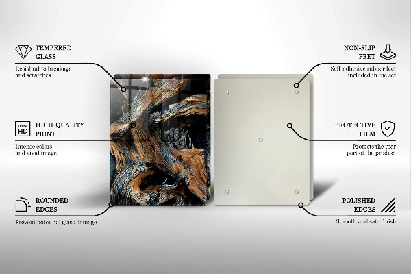 De vidrio templado Patrón abstracto