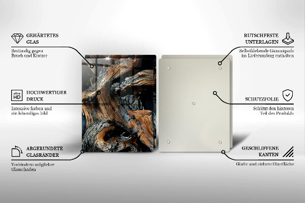 De vidrio templado Patrón abstracto