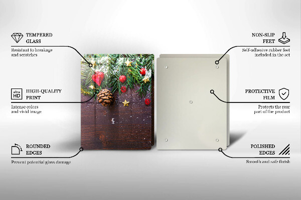 De vidrio templado Decoración navideña