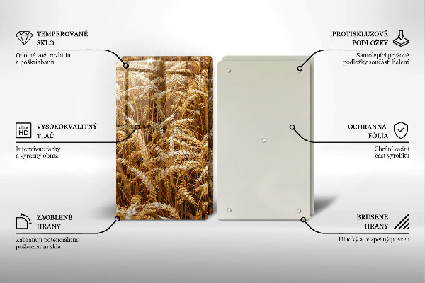 De vidrio templado Campo de grano