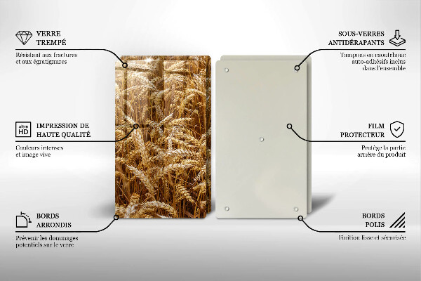 De vidrio templado Campo de grano