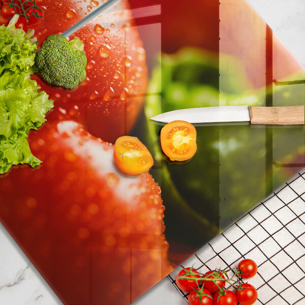 De vidrio templado Pimiento rojo