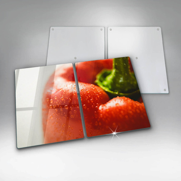 De vidrio templado Pimiento rojo